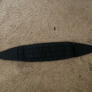 Black cumberbund with matching bow tie